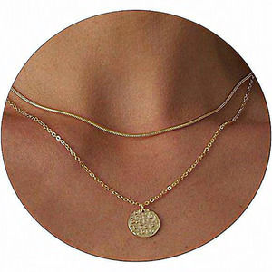 Women‎ Silver Plated Dainty Snake Twist Rope Delicate Layered Necklace